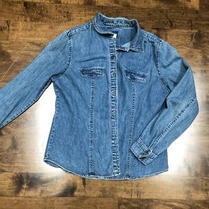 Express blue denim shirt